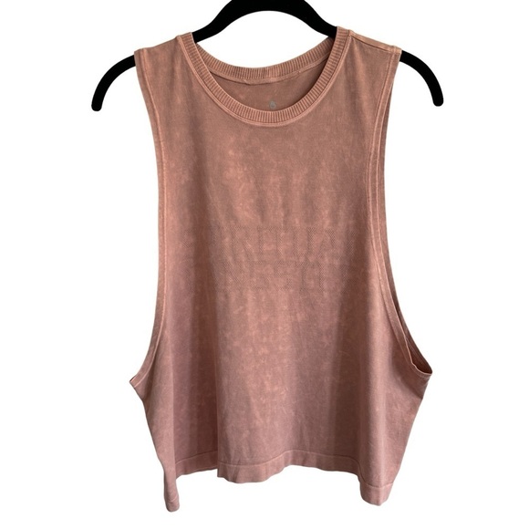 Spiritual Gangster Pink Mineral Washed Logo Muscle Tank, Size M/L - Picture 1 of 8